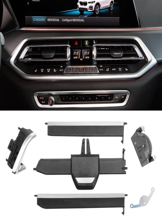 Jaronx Compatible With BMW Air Vent Clips Tab for X5 G05 2019-2023/X6 G06 2020-2023/X7 G07 2019-2023,Upgraded AC Vent Clips Air-Conditioning Outlet Tab Trim Set for BMW X5 G05/X6 G06/X7 G07(Left Side) - Image 1